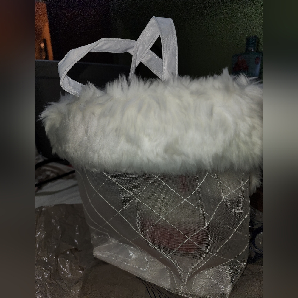 Christmas fabric & fluffy Gift bag set
